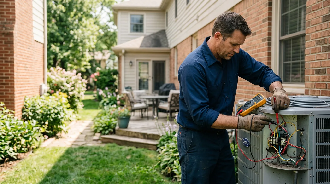 HVAC technician working near Galva, KS